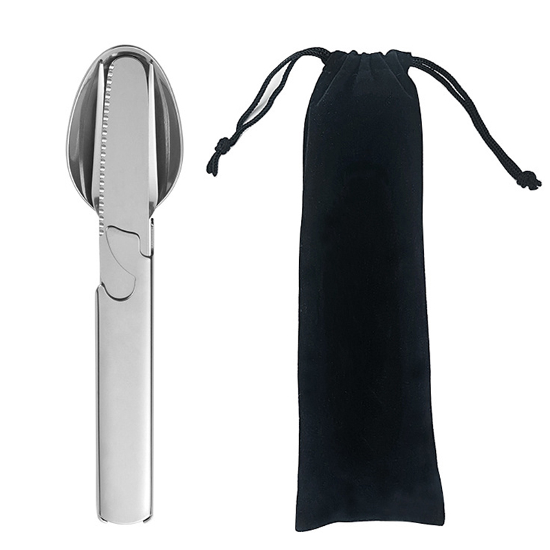 Quality Camping Cooking Set - 4Pcs/Set Portable Stainless Steel Combination Cutlery