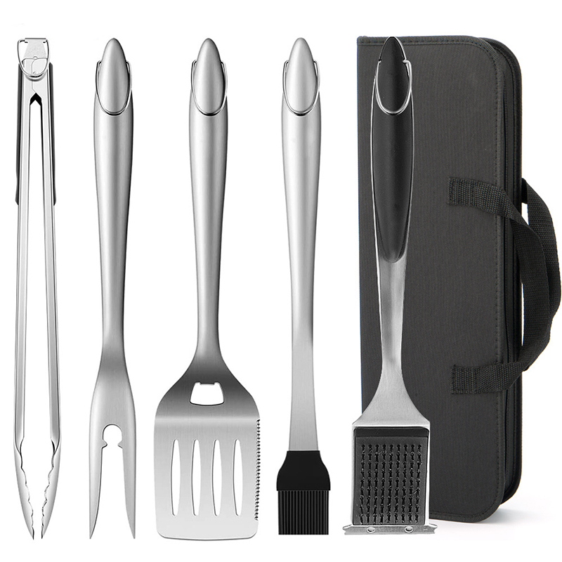 Quality Camping Cooking Set - Stainless Steel Barbecue Tool Set Frying