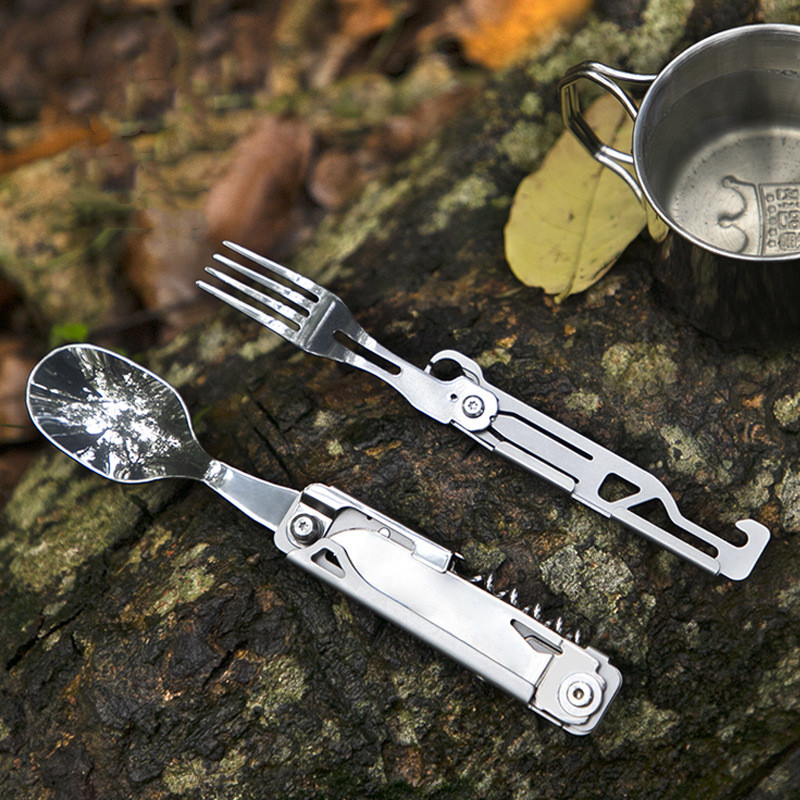Multi-function Camping Fork Sp - Quality Camping Cooking Set ulasan dan harga
