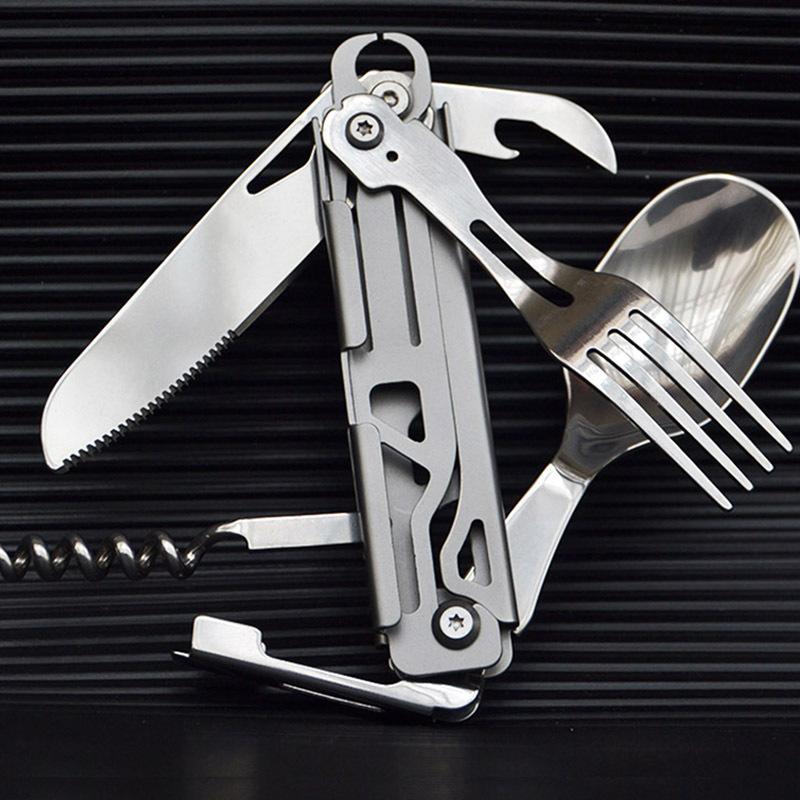 Multi-function Camping Fork Sp - Quality Camping Cooking Set ulasan dan harga