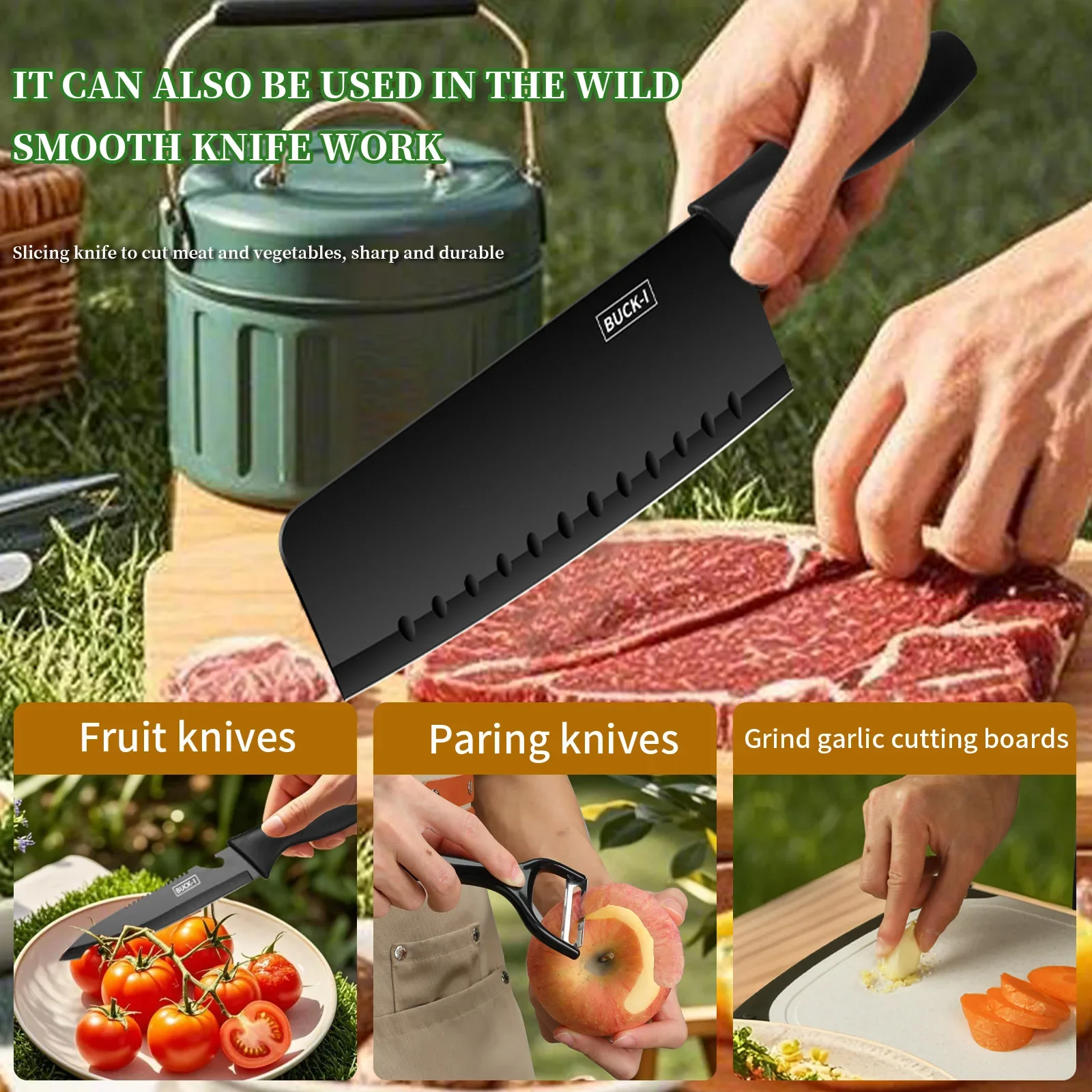 Portable outdoor utensils set  - Quality Camping Cooking Set ulasan dan harga