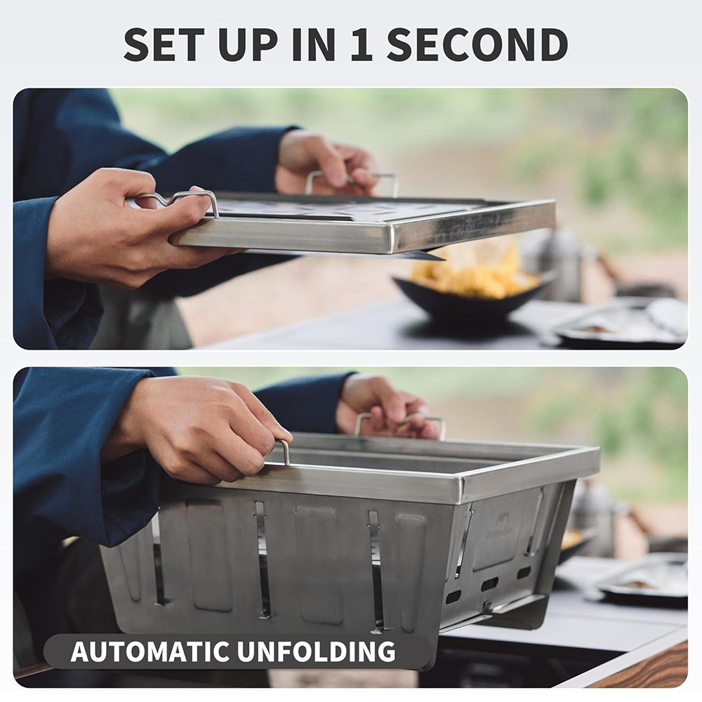 Naturehike Camping Charcoal Gr - Camping Cooking Table ulasan dan harga
