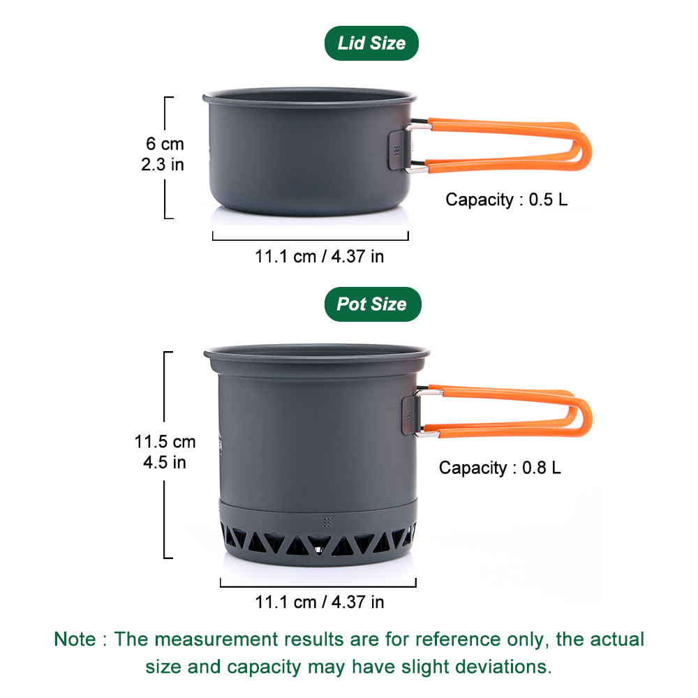Outdoor Camping Pot 1.3L 2.3L  - Quality Camping Cooking Set ulasan dan harga