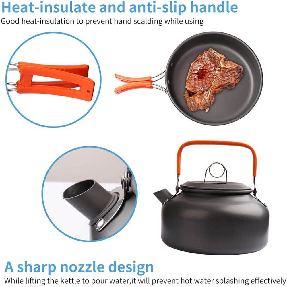 Outdoor Camping Cooking Set, N - Quality Camping Cooking Set ulasan dan harga