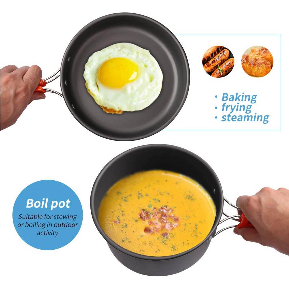 Outdoor Camping Cooking Set, N - Quality Camping Cooking Set ulasan dan harga