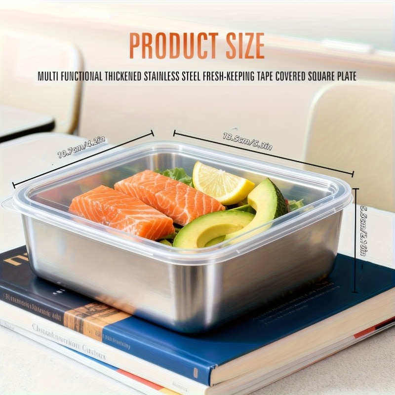 5pcs Stainless Steel Food Cont - Camping Cooking Organizer ulasan dan harga