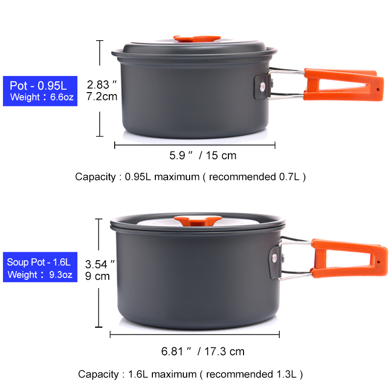 Widesea Camping Outdoor Cookwa - Quality Camping Cooking Set ulasan dan harga