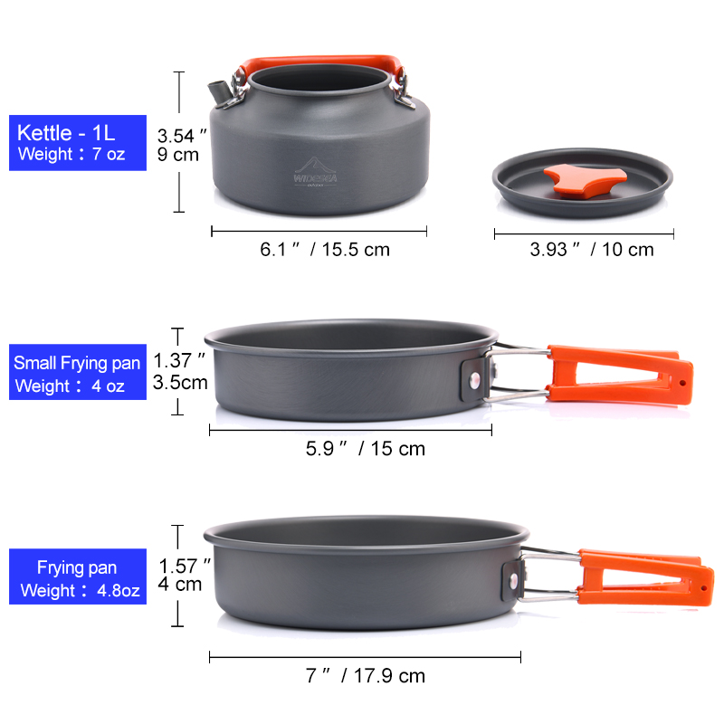 Widesea Camping Outdoor Cookwa - Quality Camping Cooking Set ulasan dan harga