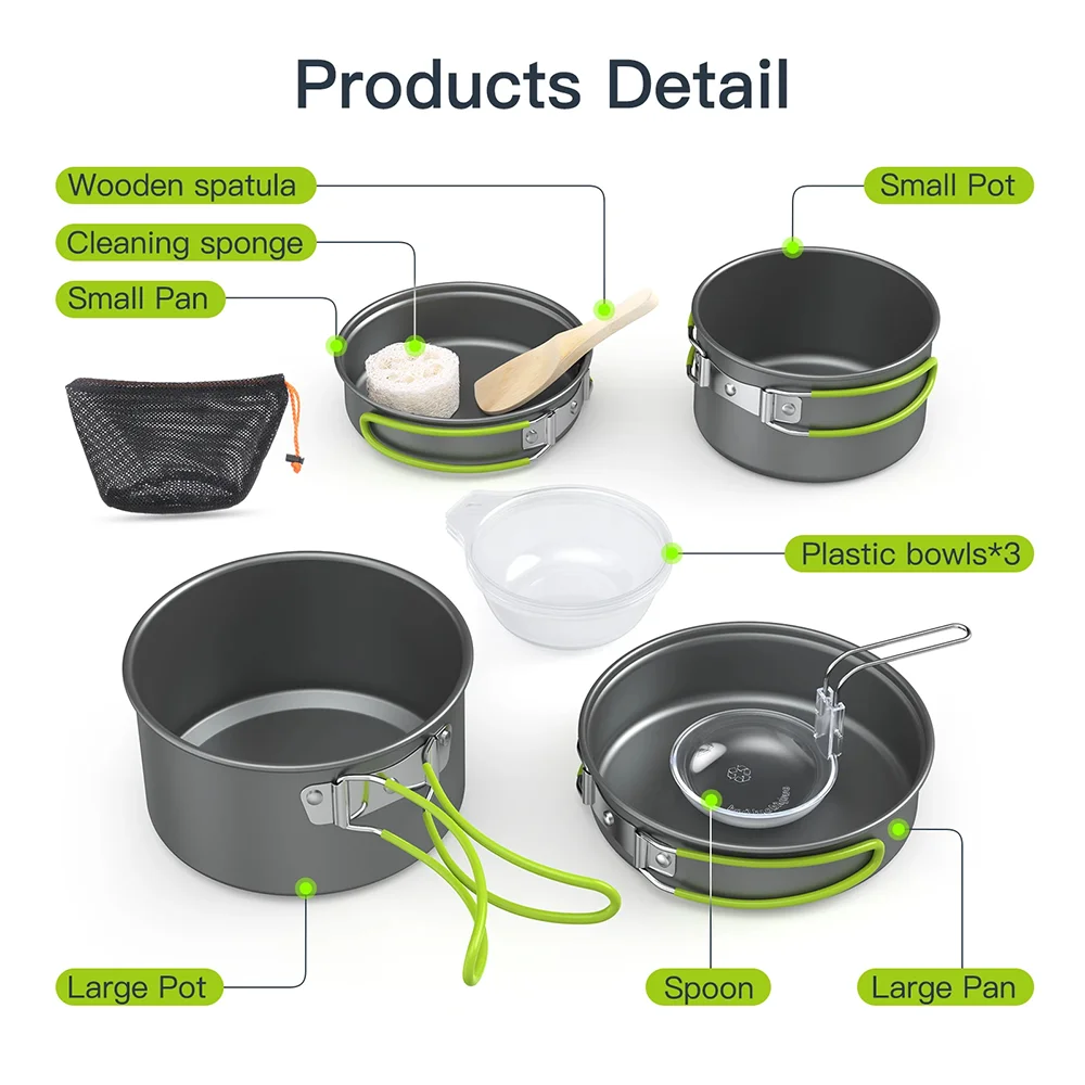 Outdoor Cooking Camping Utensi - Quality Camping Cooking Set ulasan dan harga