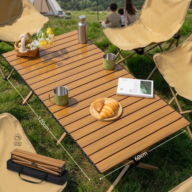 Portable Foldable Egg Roll Tab - Camping Cooking Table ulasan dan harga