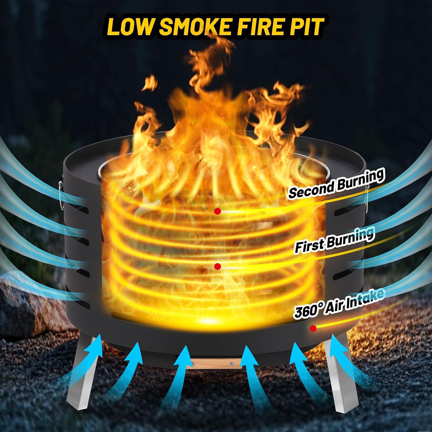 Garvee 26inch Smokeless Table  - Camping Cooking Table ulasan dan harga